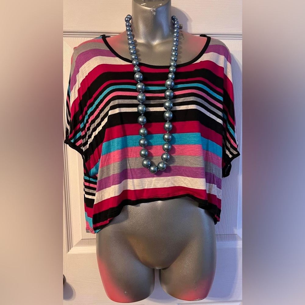 Medium Striped crop top #167